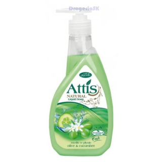 ATTIS - tekuté mydlo 400ml - oliva a uhorka