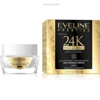 EVELINE -24K Snail-Caviar luxusný krém nočný -50ml