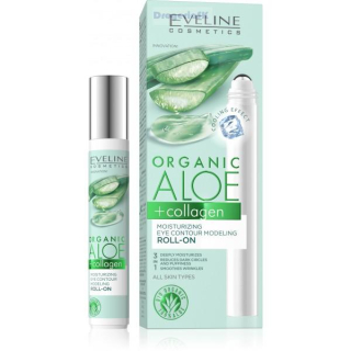 EVELINE - Organic ALOE+Kolagén hyd.očný Roll-on 15