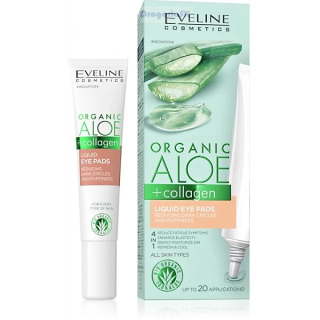 EVELINE - Organic ALOE+Kolagén očný vankúš.20ml