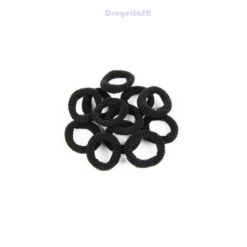DG -FA-9569 Ozdoba frotka čierna 12ks - (2,5cm)