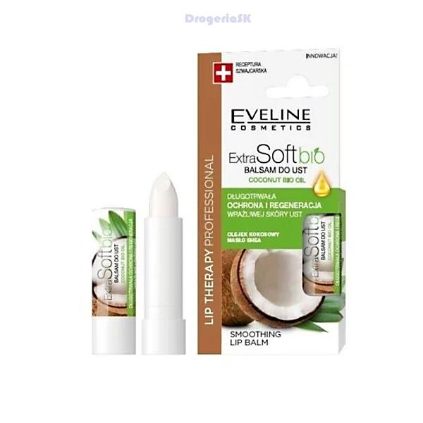 EVELINE - ExtraSoft bio - balzam na pery 4g Kokos