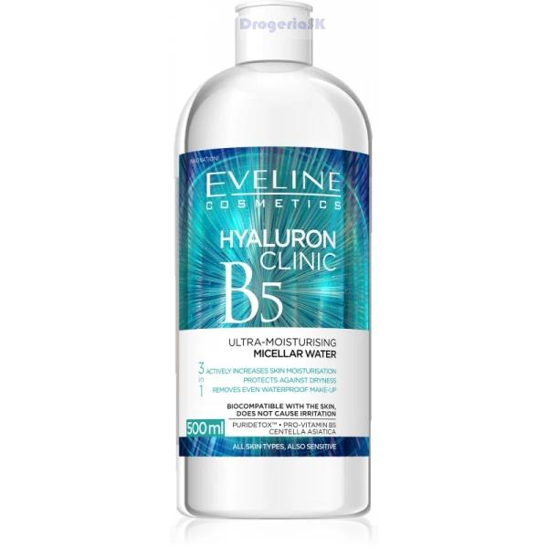 EVELINE - Hyaluron CLINIC micellar voda - 500ml